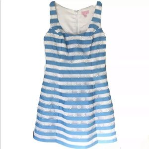 Lilly Pulitzer Blue and White Striped Dress
